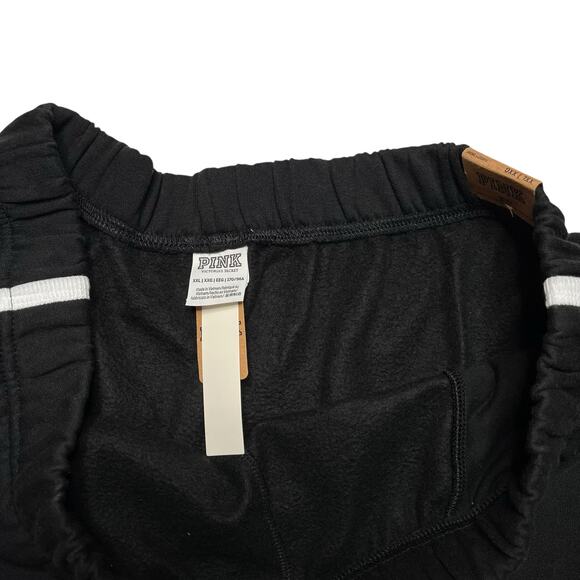 Victoria's Secret PINK Beach Terry Varsity Short Black and White Size XXL - Picture 5 of 5